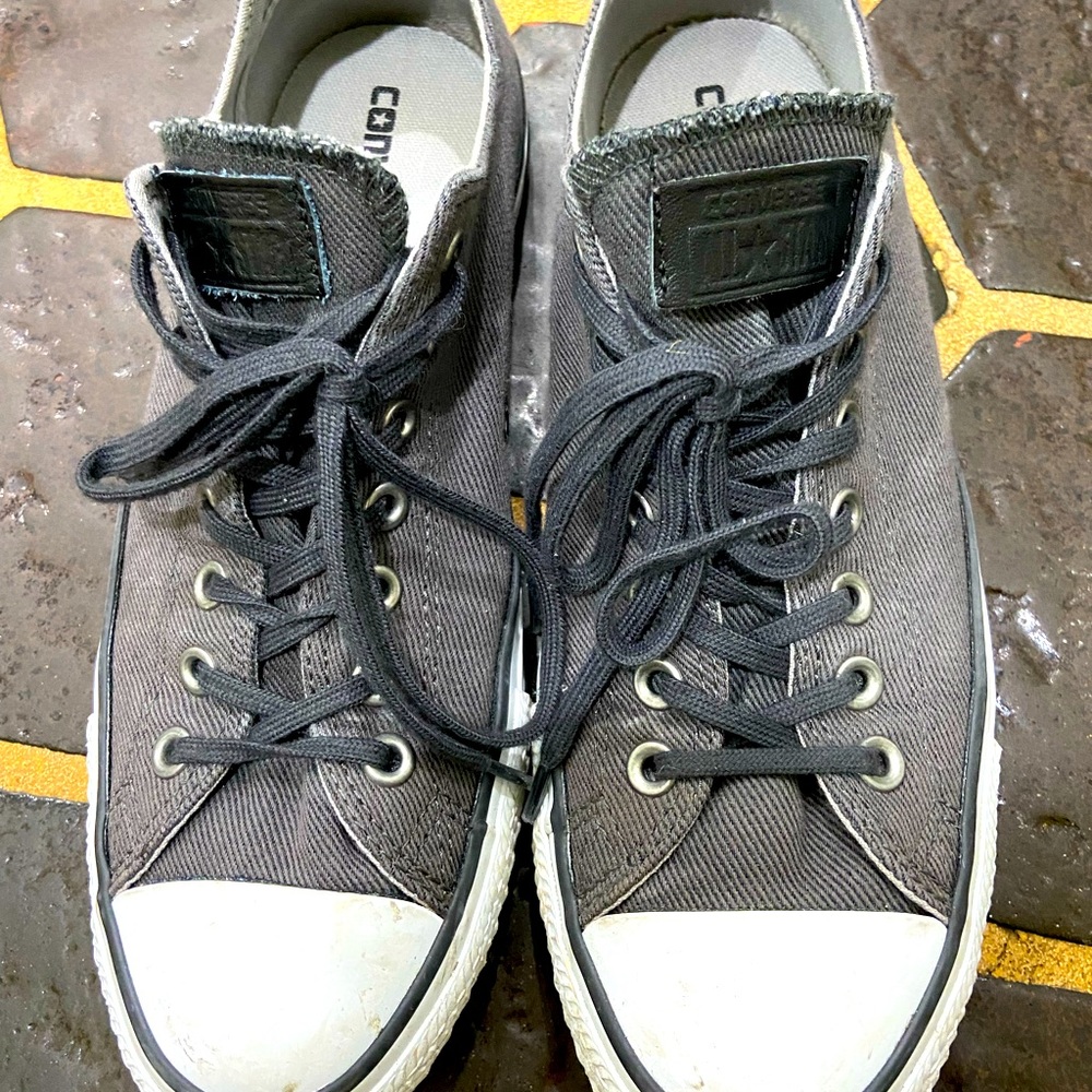 Converse All Stars gray size 9 men or 11 women